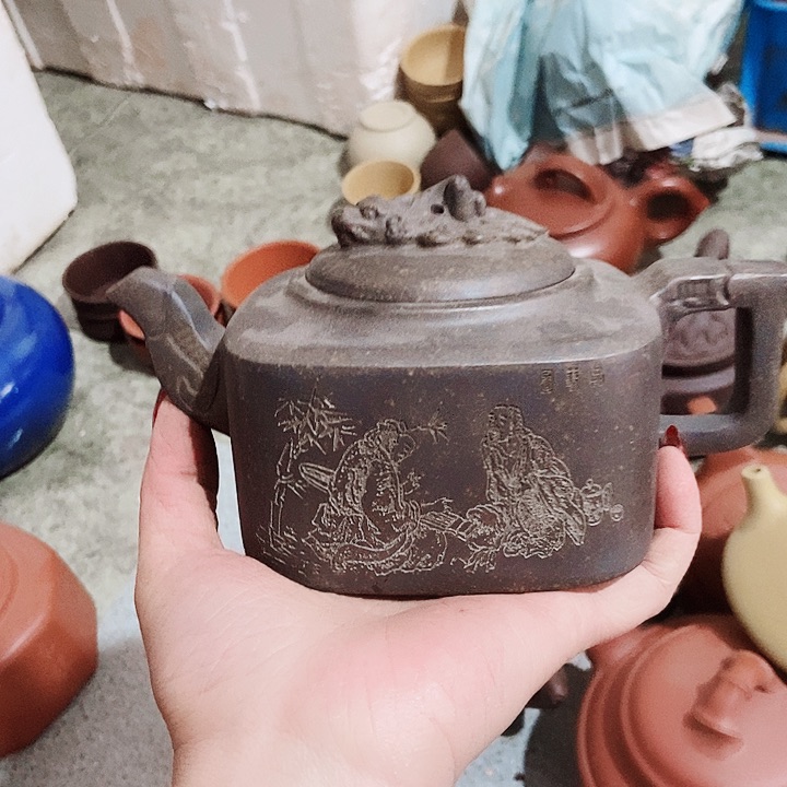 紫砂茶杯宜兴紫砂壶全手工制作