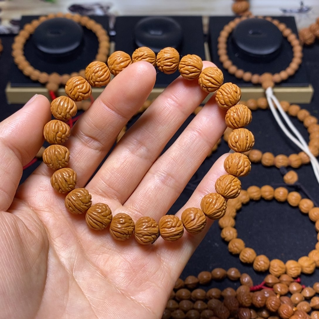 熬***军桃核手串秦岭文玩桃核手串