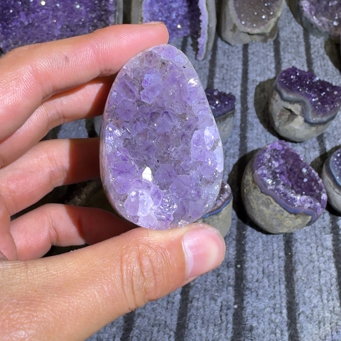 紫晶大型摆件（非配饰）银S925镶嵌