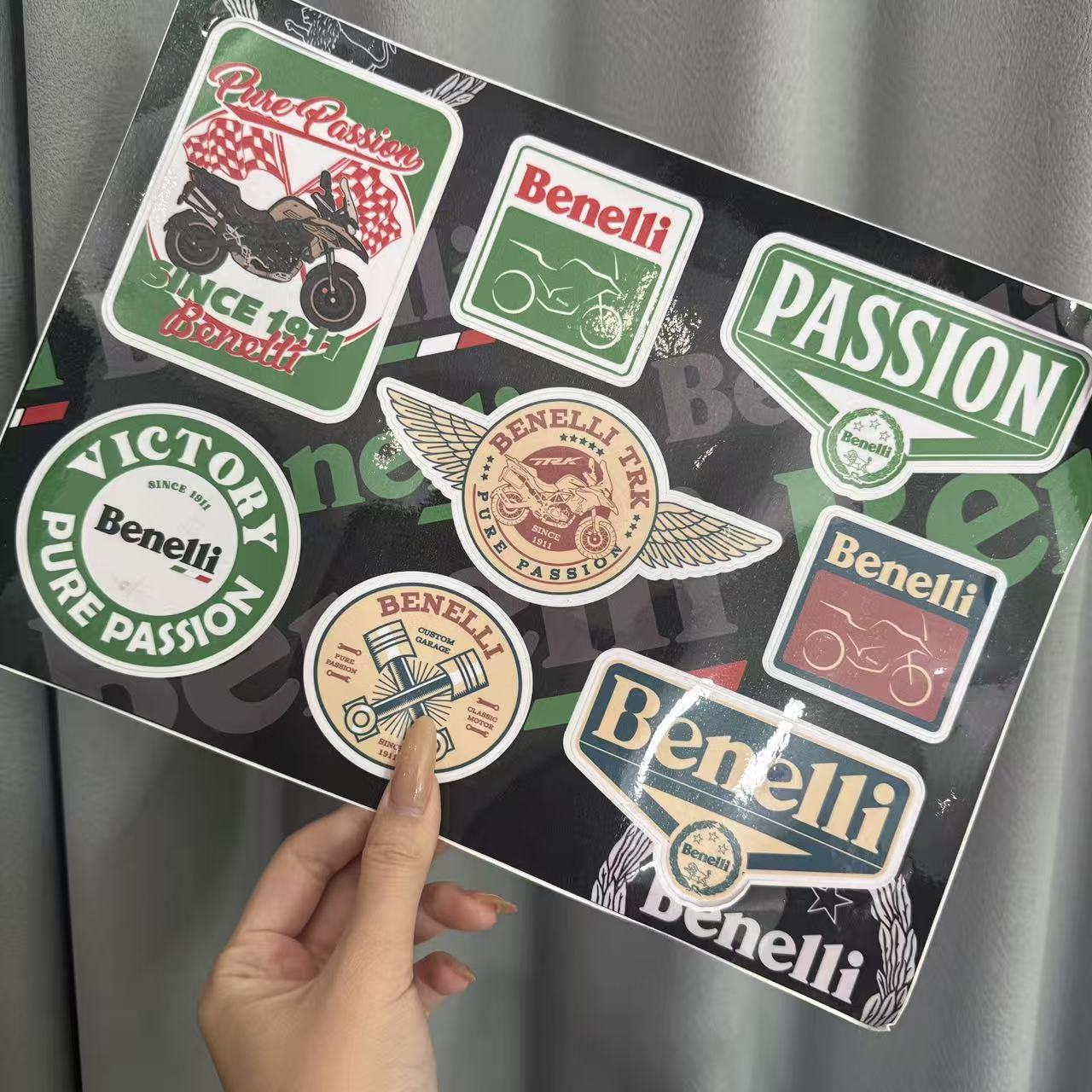 beneli摩托车贴花整套发（7个图案）