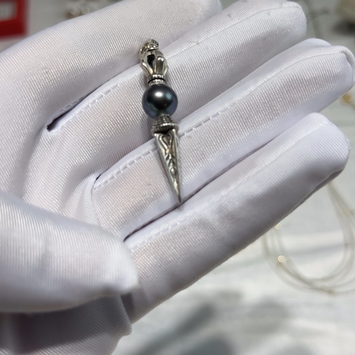 海水珍珠颈饰银S925镶嵌