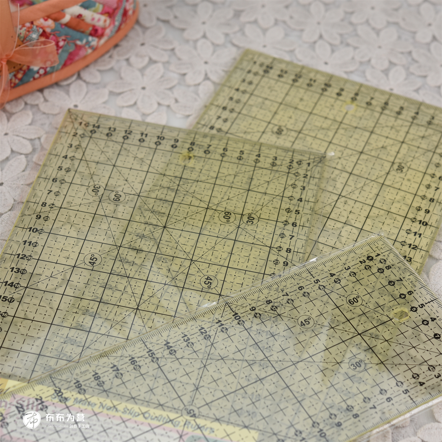 台湾进口硕美SewMate拼布工具~裁切制图拼布防滑尺 止滑尺M2