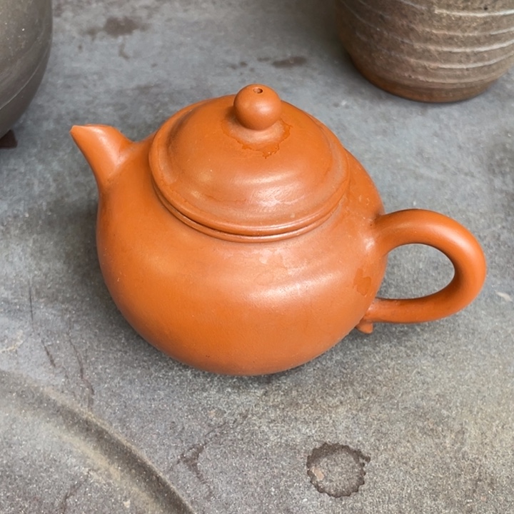 红泥茶壶手工制作紫砂壶嘴坏的