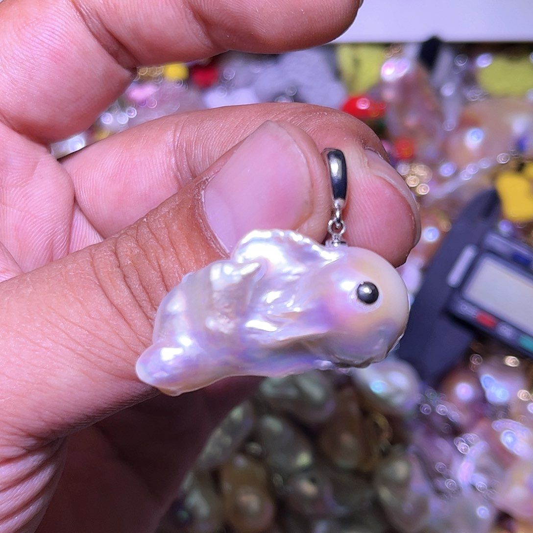 淡水珍珠未镶嵌吊坠(不含链)133