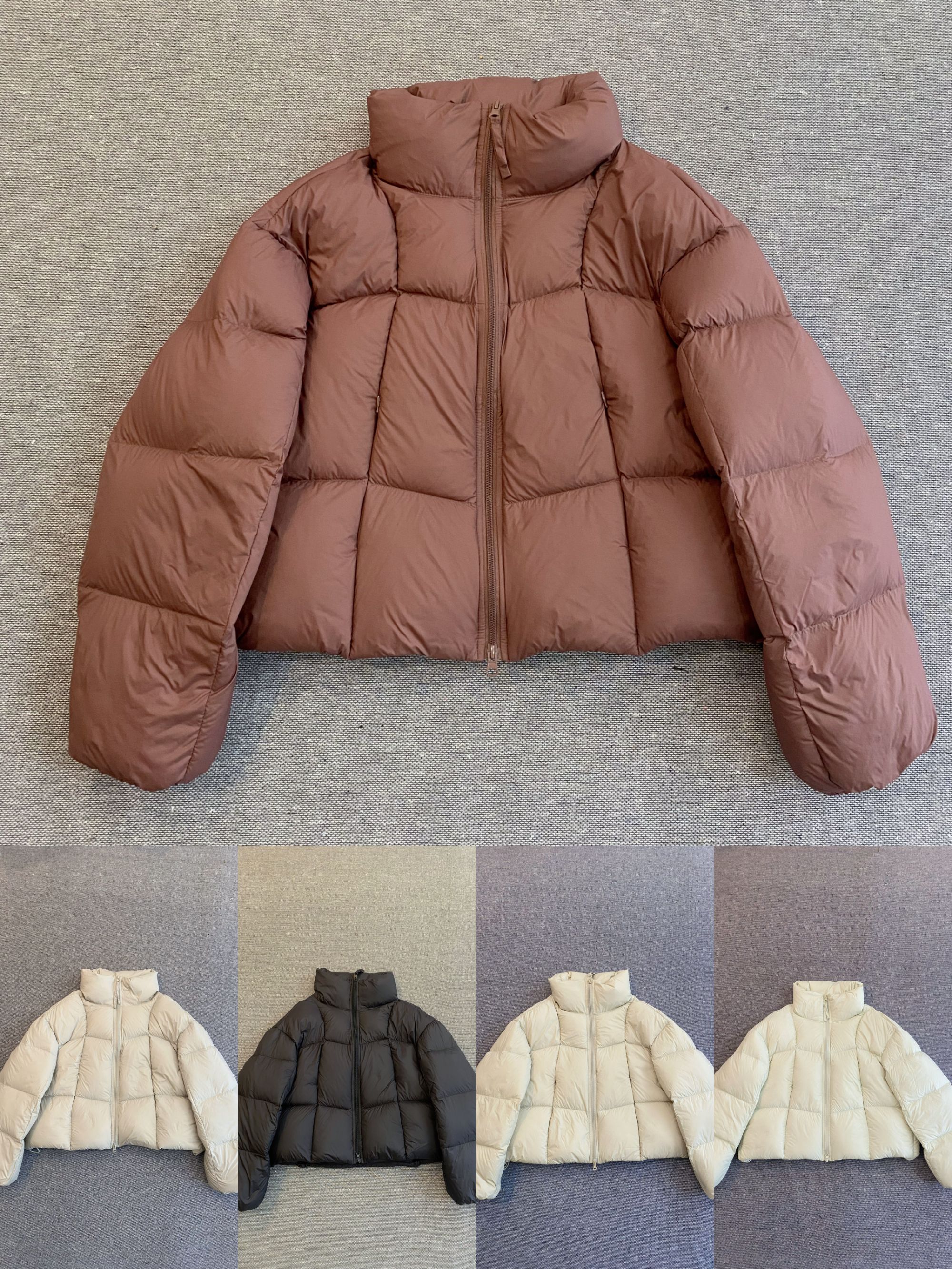 “424” 90%白鸭绒加厚直充绒立领保暖加厚绒韩版女款冬季羽绒外套