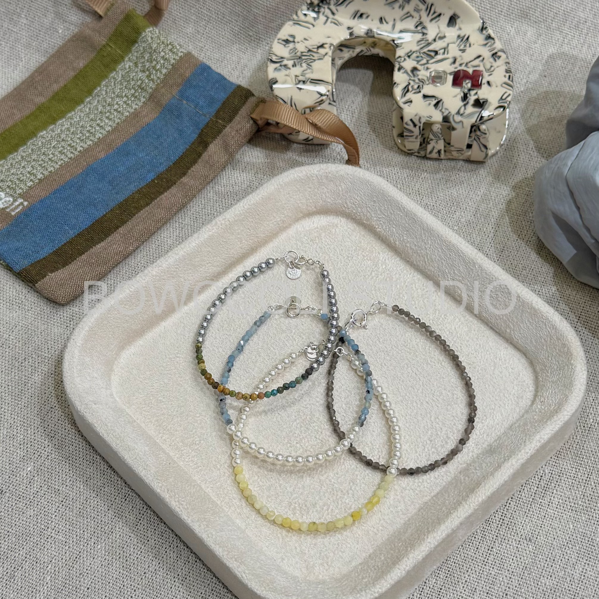 925银手链 【月光曲】小众简约百搭时尚手作叠戴手链