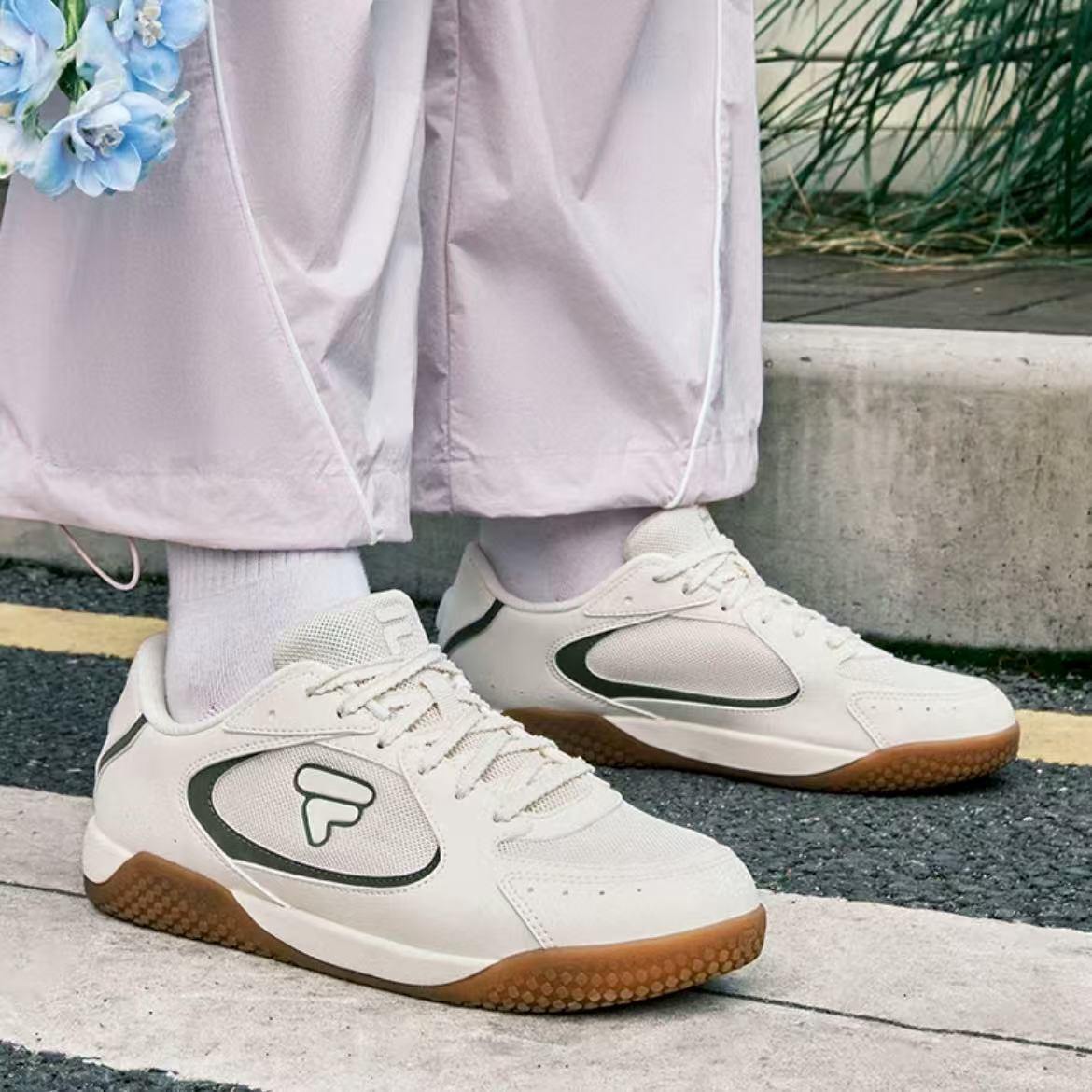 【羽翼鞋芭蕾鞋】FILA FUSION斐乐夏薄底鞋透气女鞋板鞋T12W532903F