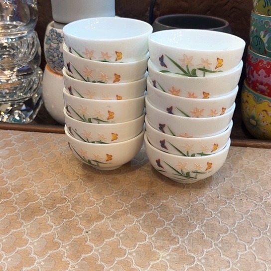 现代陶瓷单杯微瑕12个
