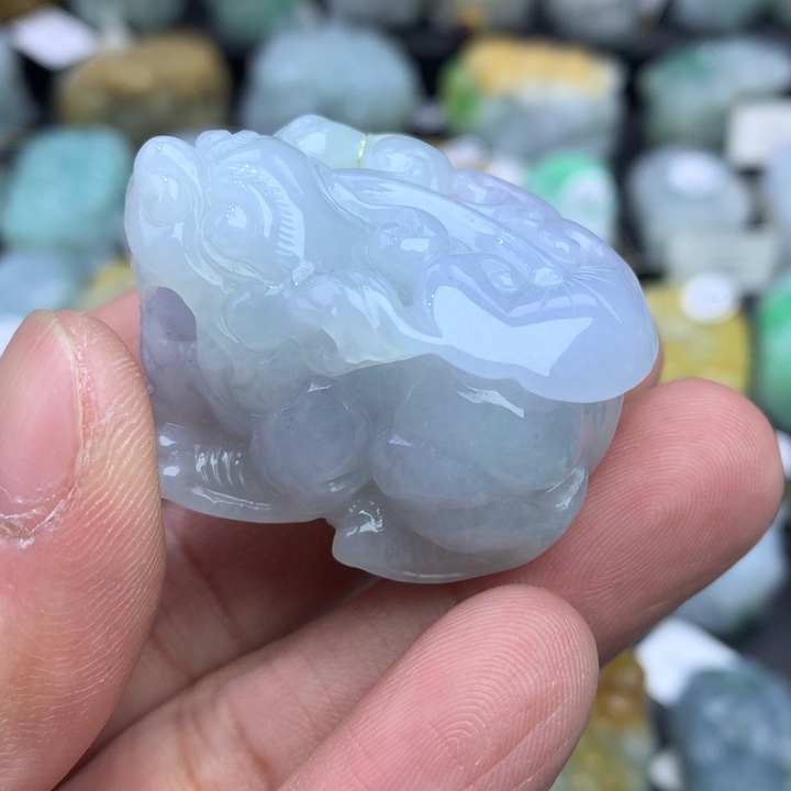 翡翠颈饰未镶嵌天然缅甸翡翠招财貔貅吊坠