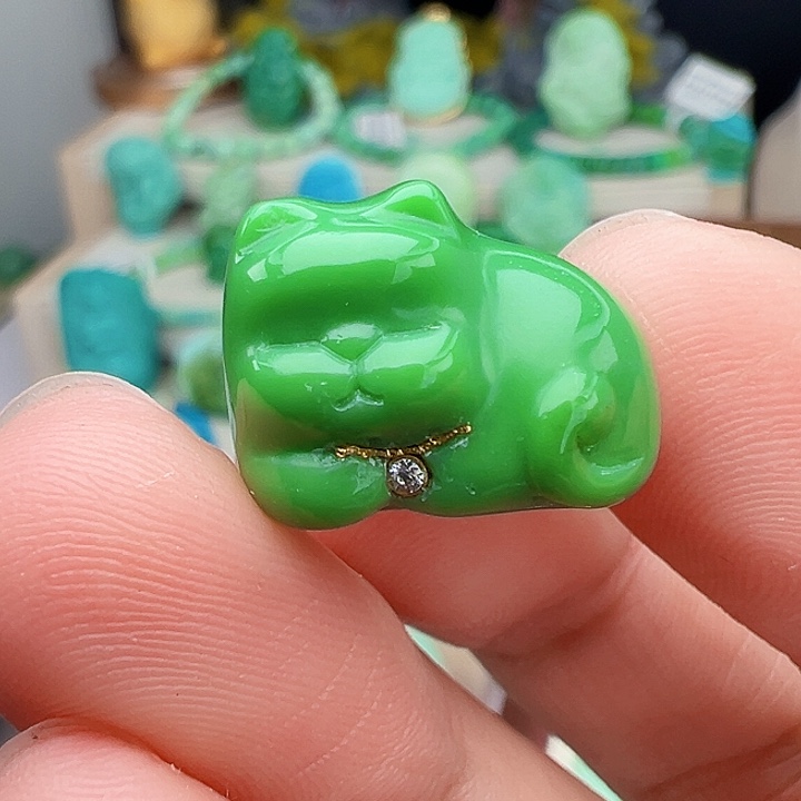 绿松石未镶嵌主播万珍