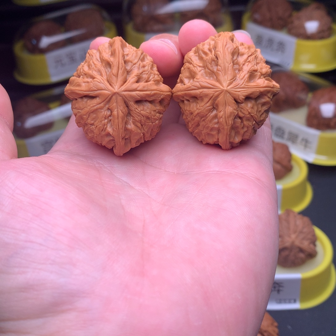 文玩核桃吊坠恐龙蛋四棱