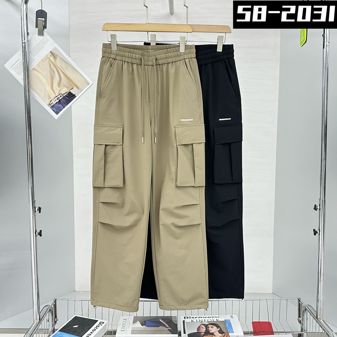 58-2031#【春夏款工装裤】男士潮流时尚百搭宽松直筒工装休闲长裤