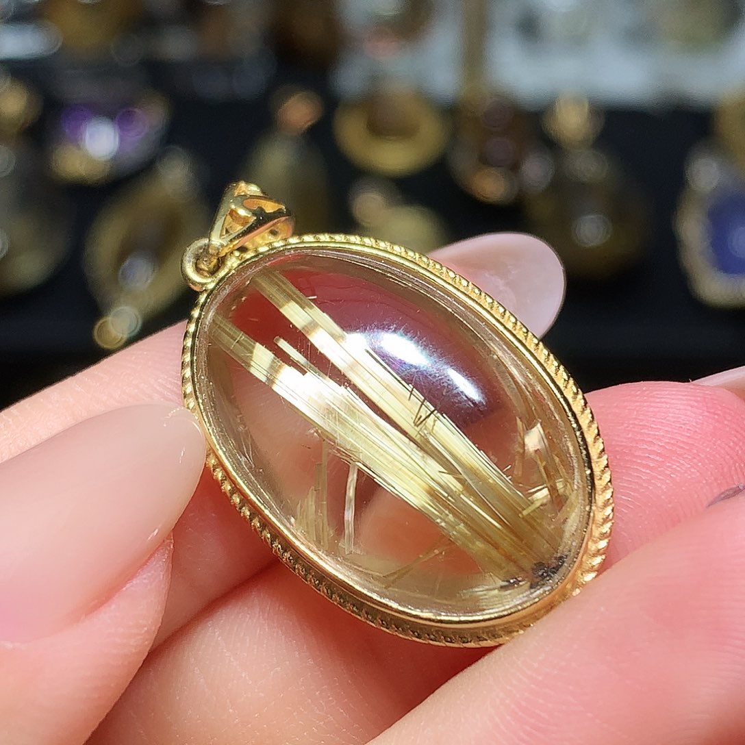 珠宝半成品水晶银S925镀金镶嵌