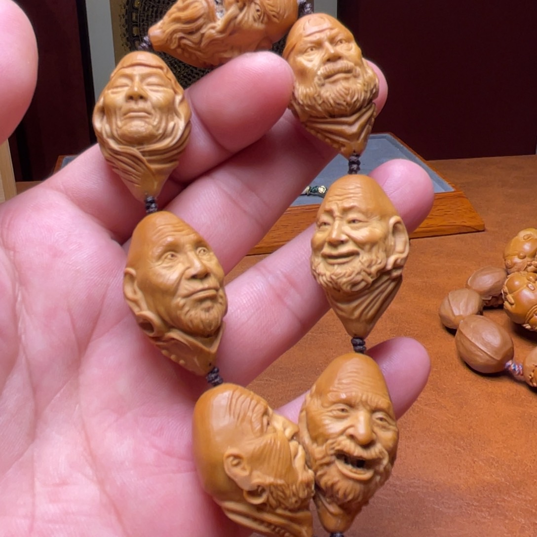 橄榄核手串/手链2.1的尺寸，七星罗汉