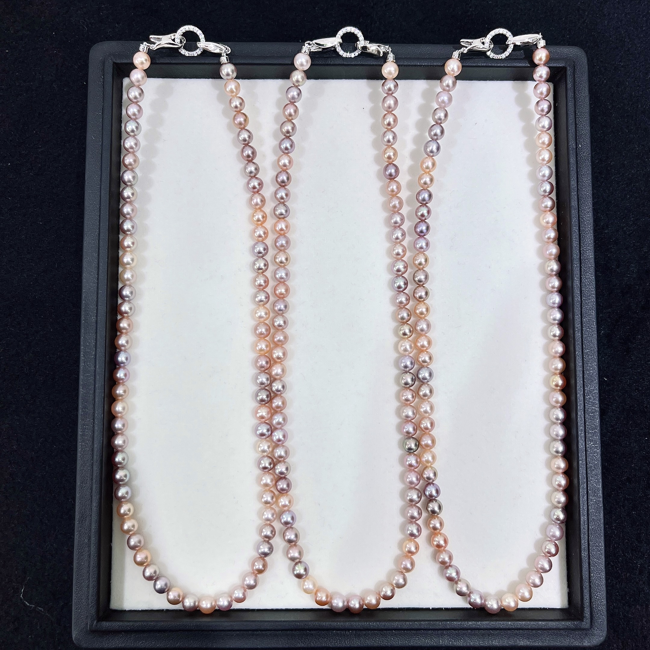 珍珠 淡水糖果满珠项链 5.5-6MM S925银 多样性发一 R155