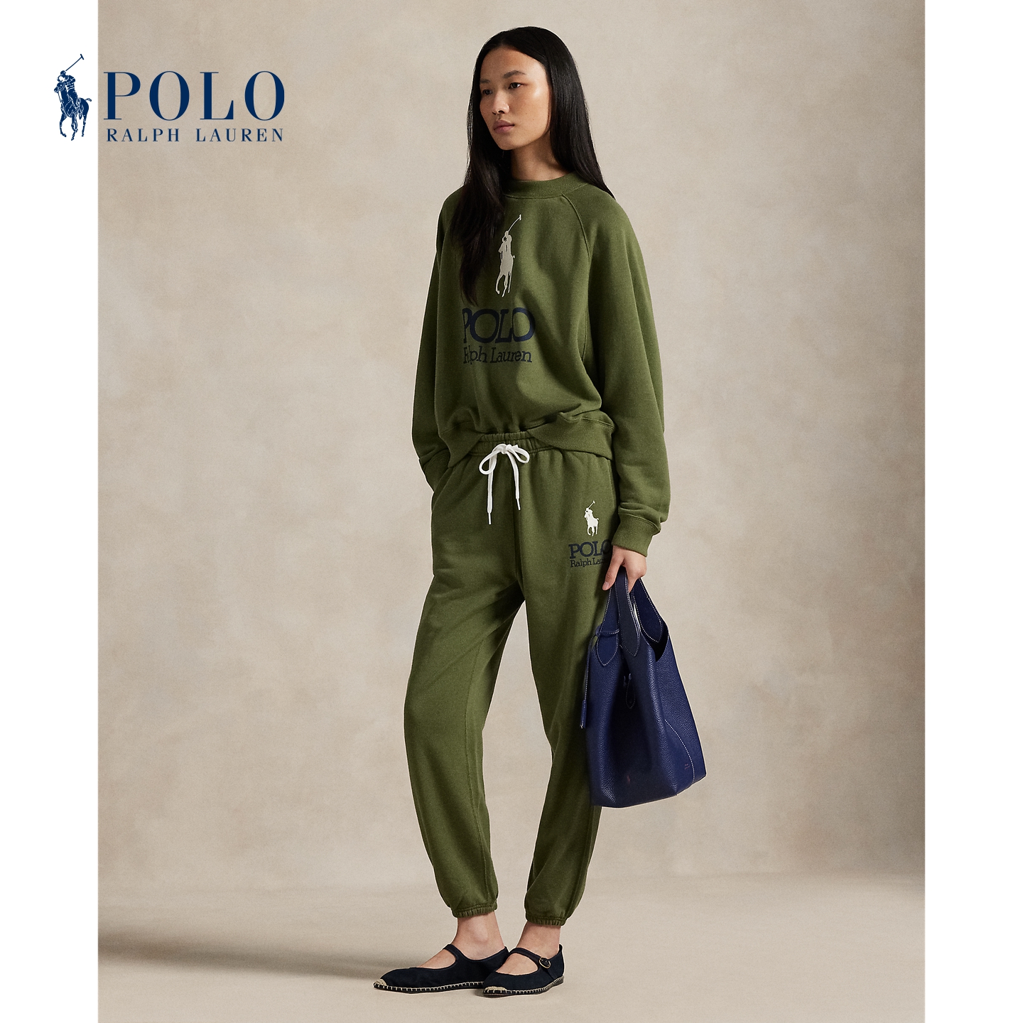 Ralph Lauren/拉夫劳伦女装 25年秋季徽标毛圈布运动裤RL27463