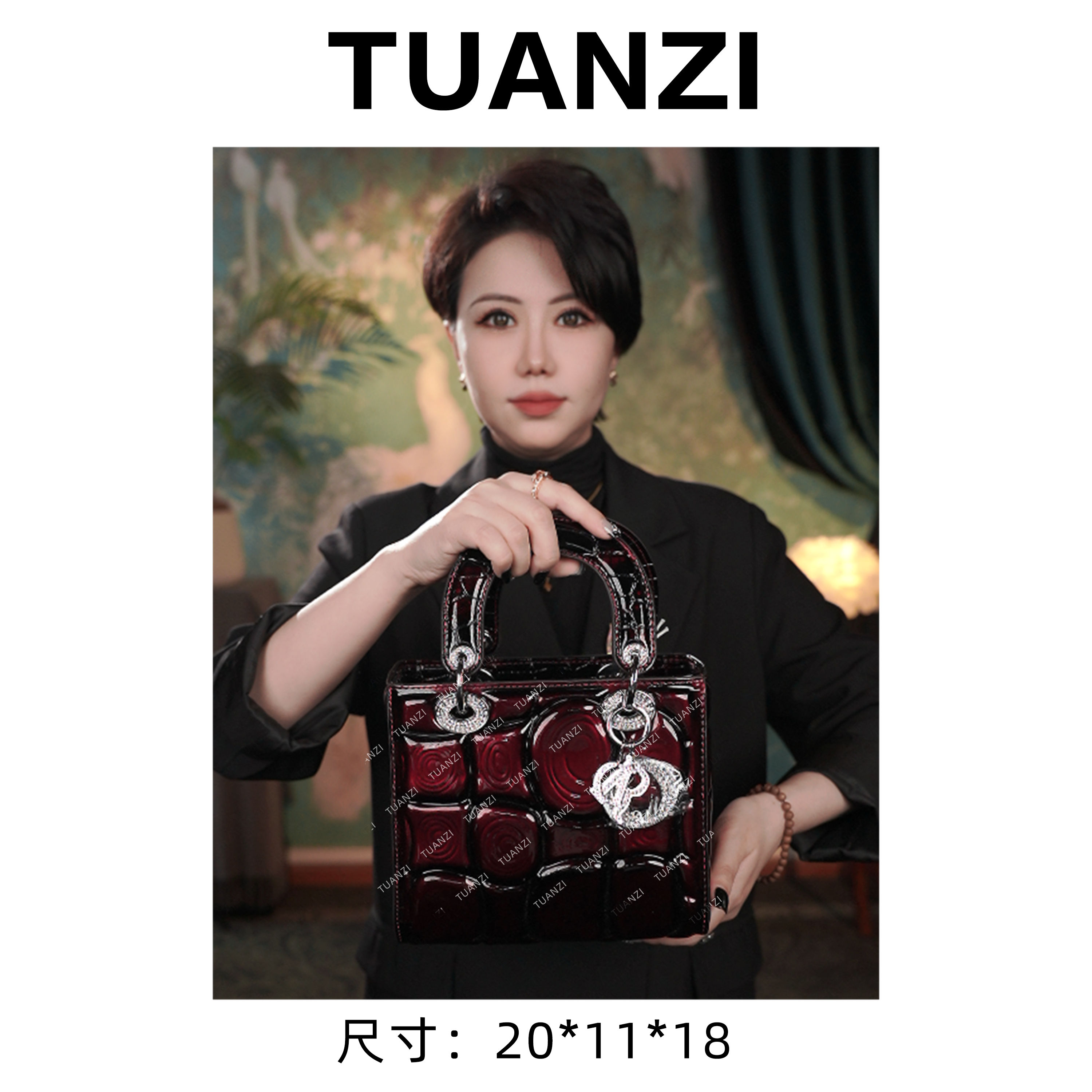 【团子定制】  春夏新款女士轻奢时尚腋下女包 SKL-Y3369-红色