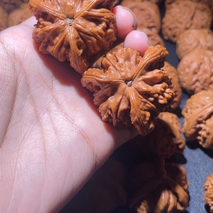 共***勉桃核吊坠小妹三棱