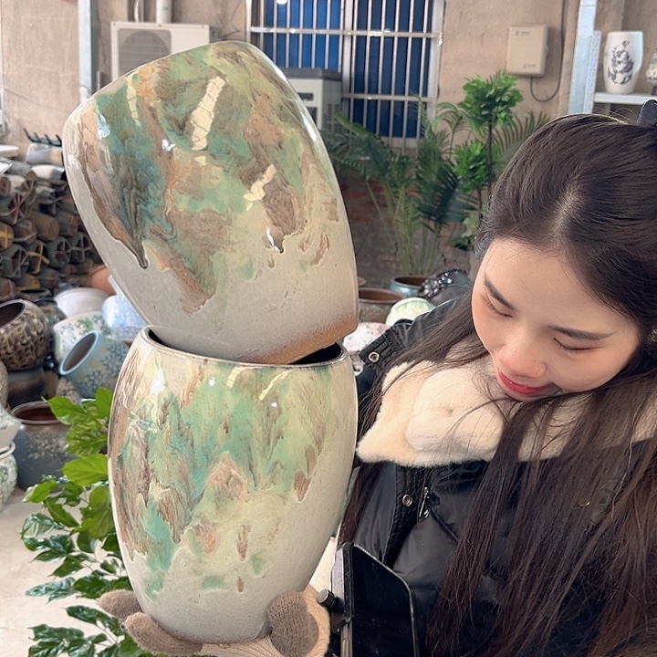 正品口14高22花盆……