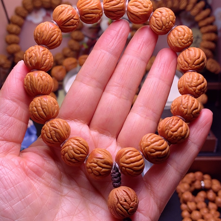 桃核手串龙纹桃核