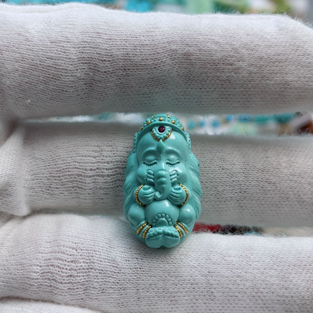 绿松石珠宝奇石未镶嵌