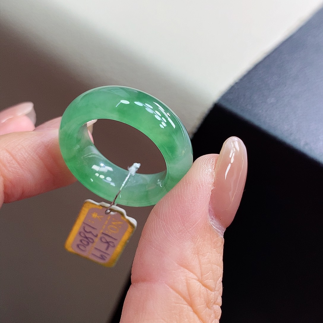 未镶嵌戒指翡翠18-19号