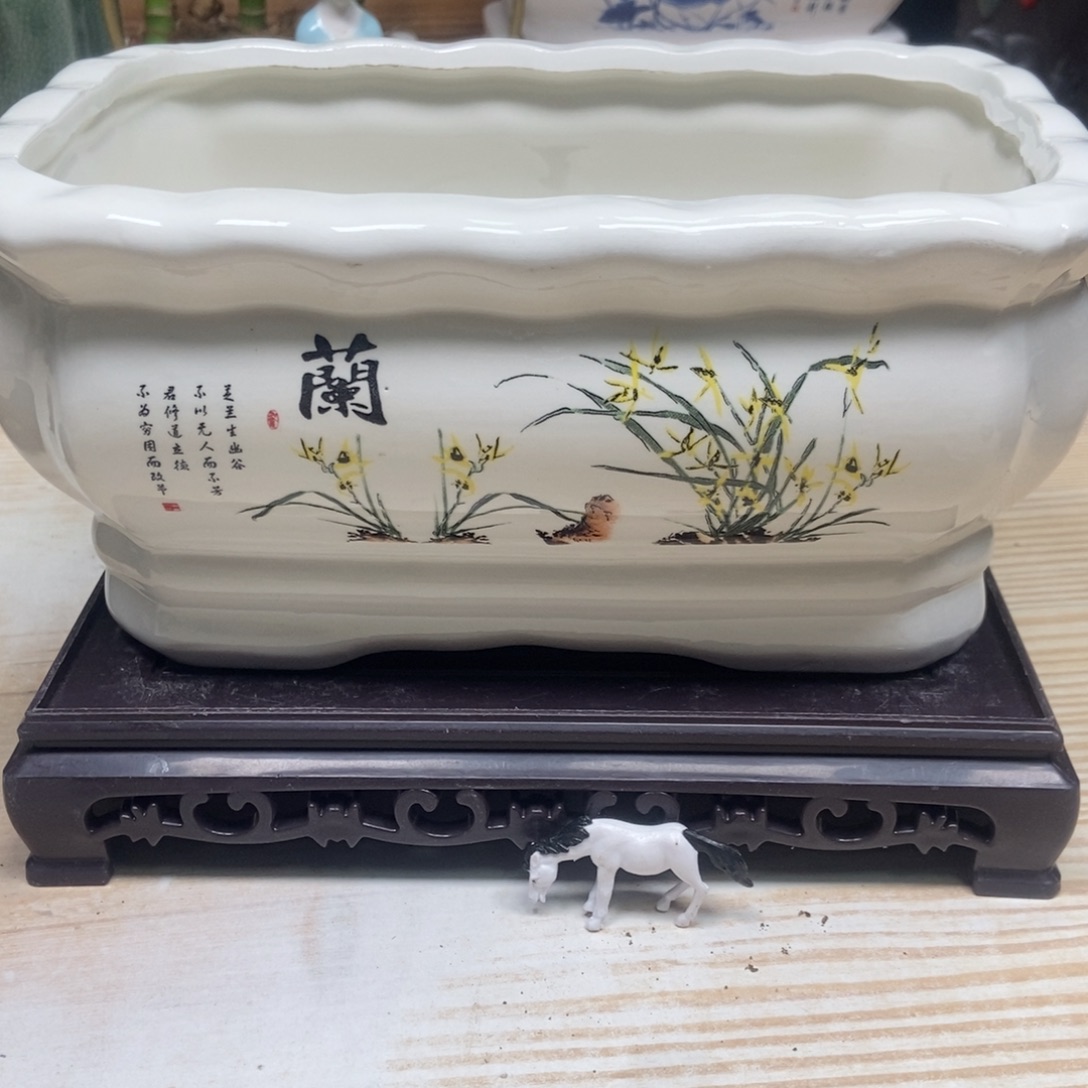 瓷片陶瓷花盆陶瓷艺术