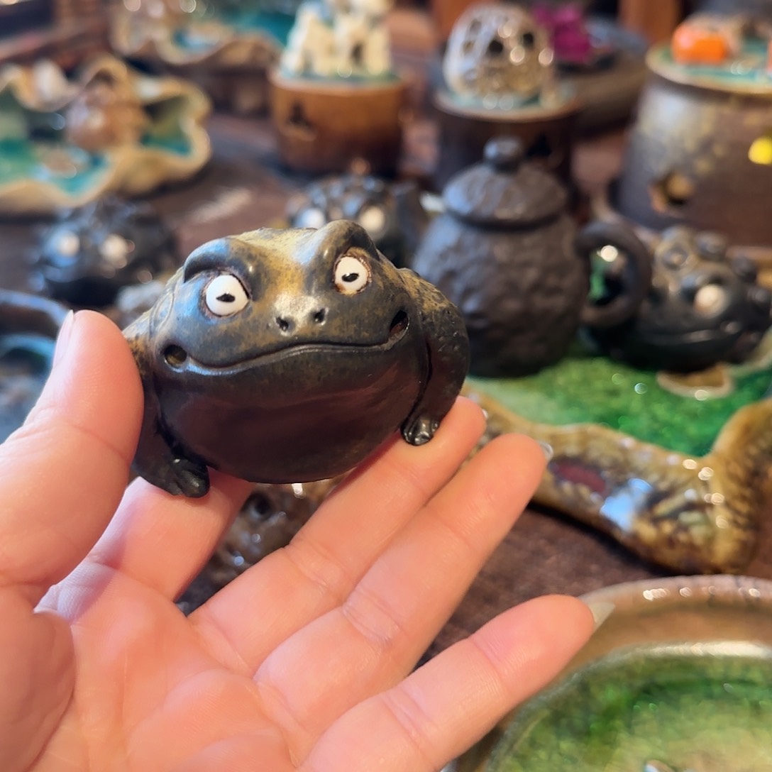 紫砂茶案呱呱来财