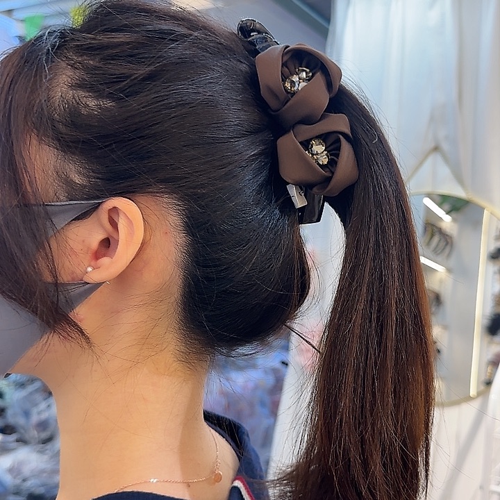 三醋酯纤维玫瑰不香蕉夹-71