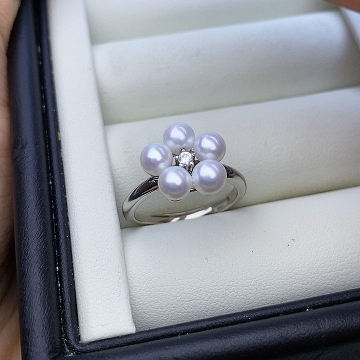 淡水珍珠项链银S925镶嵌