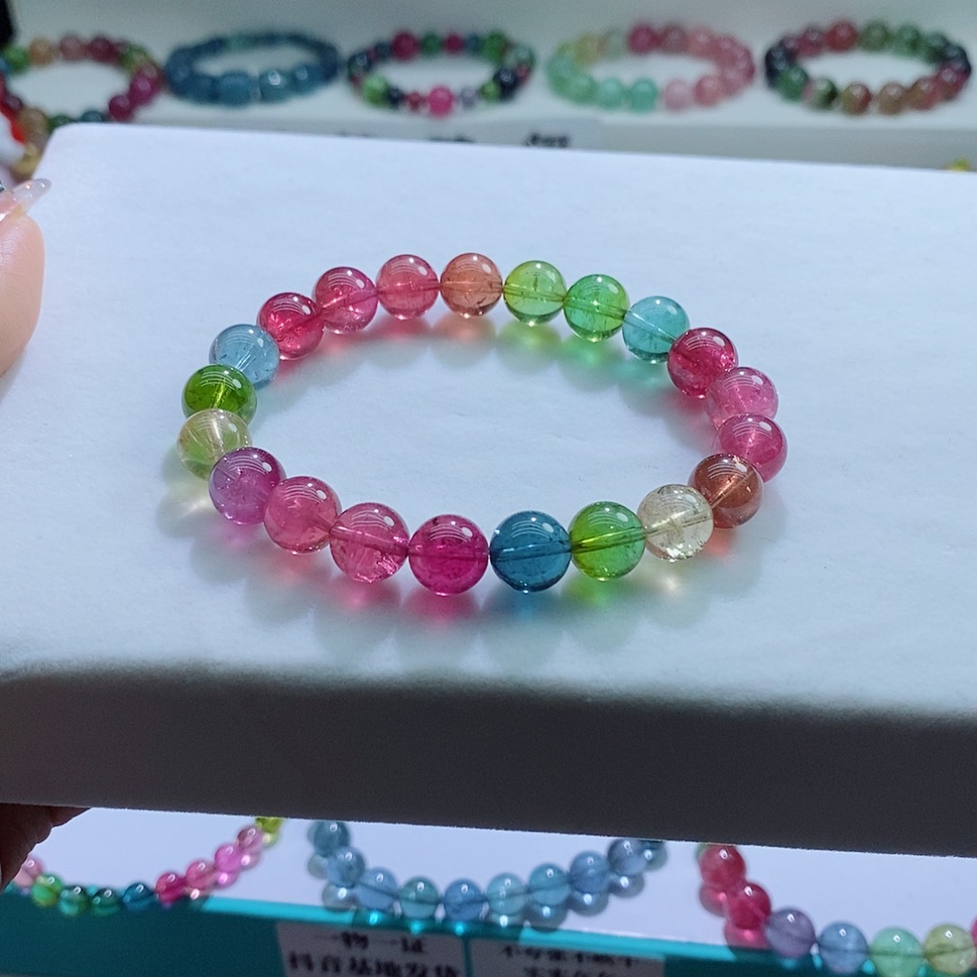 碧玺手链未镶嵌9mm左右