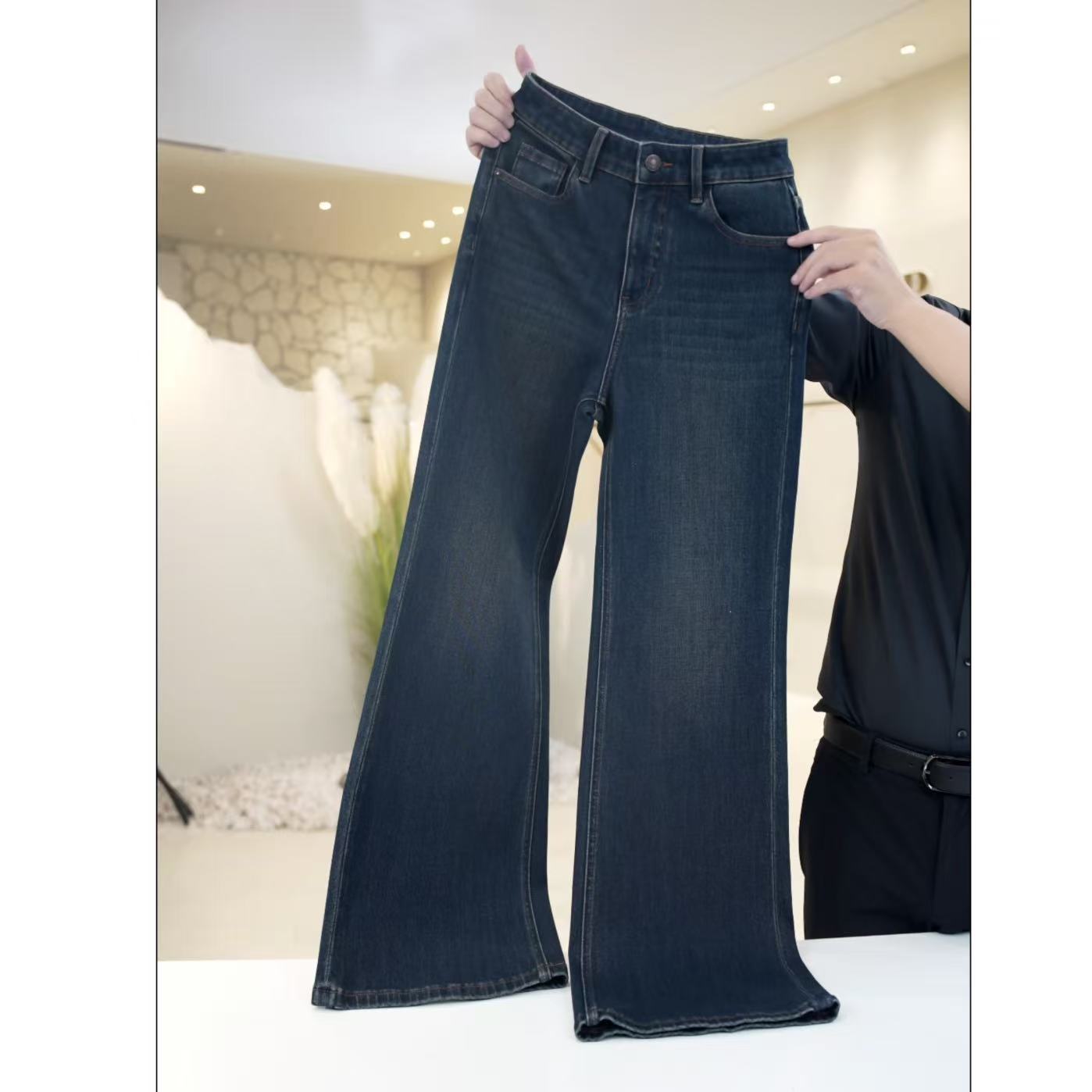 JLIA四面弹【轻奢系 芳华 Youth】A版女士直筒微喇裤  抗皱高端面料