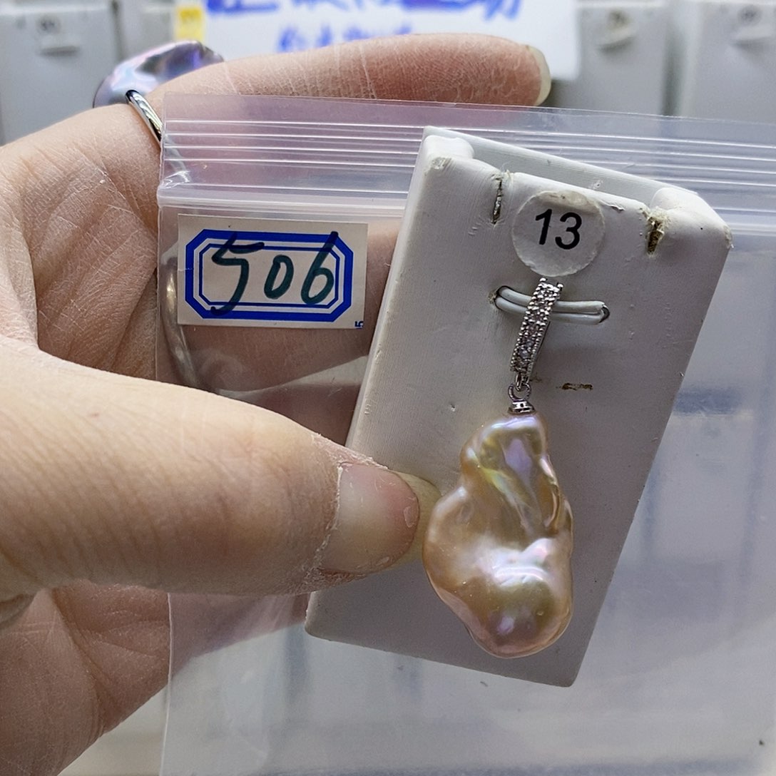 颈饰合金淡水珍珠