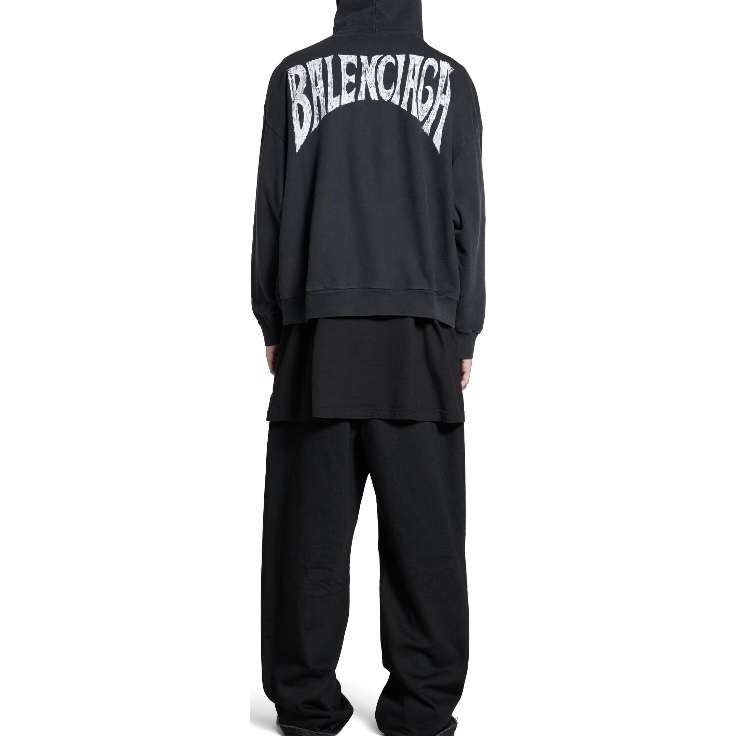 99新 Balenciaga/巴黎世家 6013/Balenciaga 黑色字母卫衣/XXS码