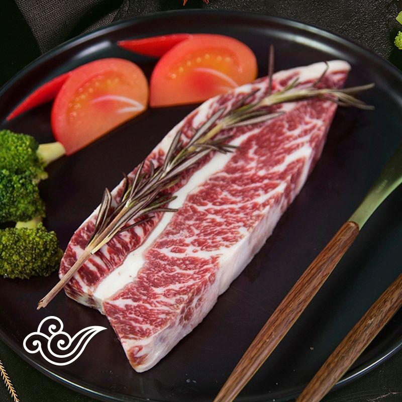 原切牛排澳大利亚谷饲和牛M6-7雪花牛小排，原肉原切