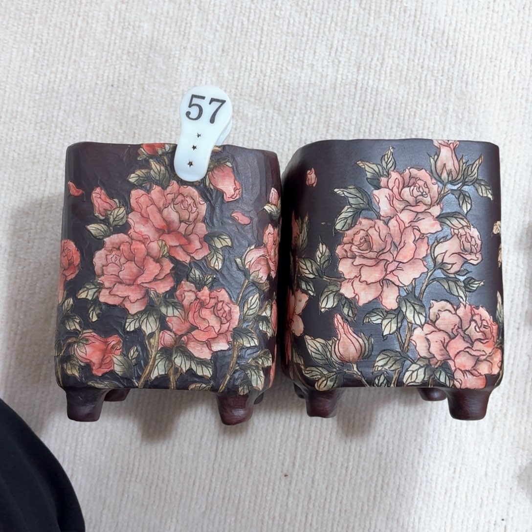 新***子花盆紫砂陶瓷多肉花盆精品