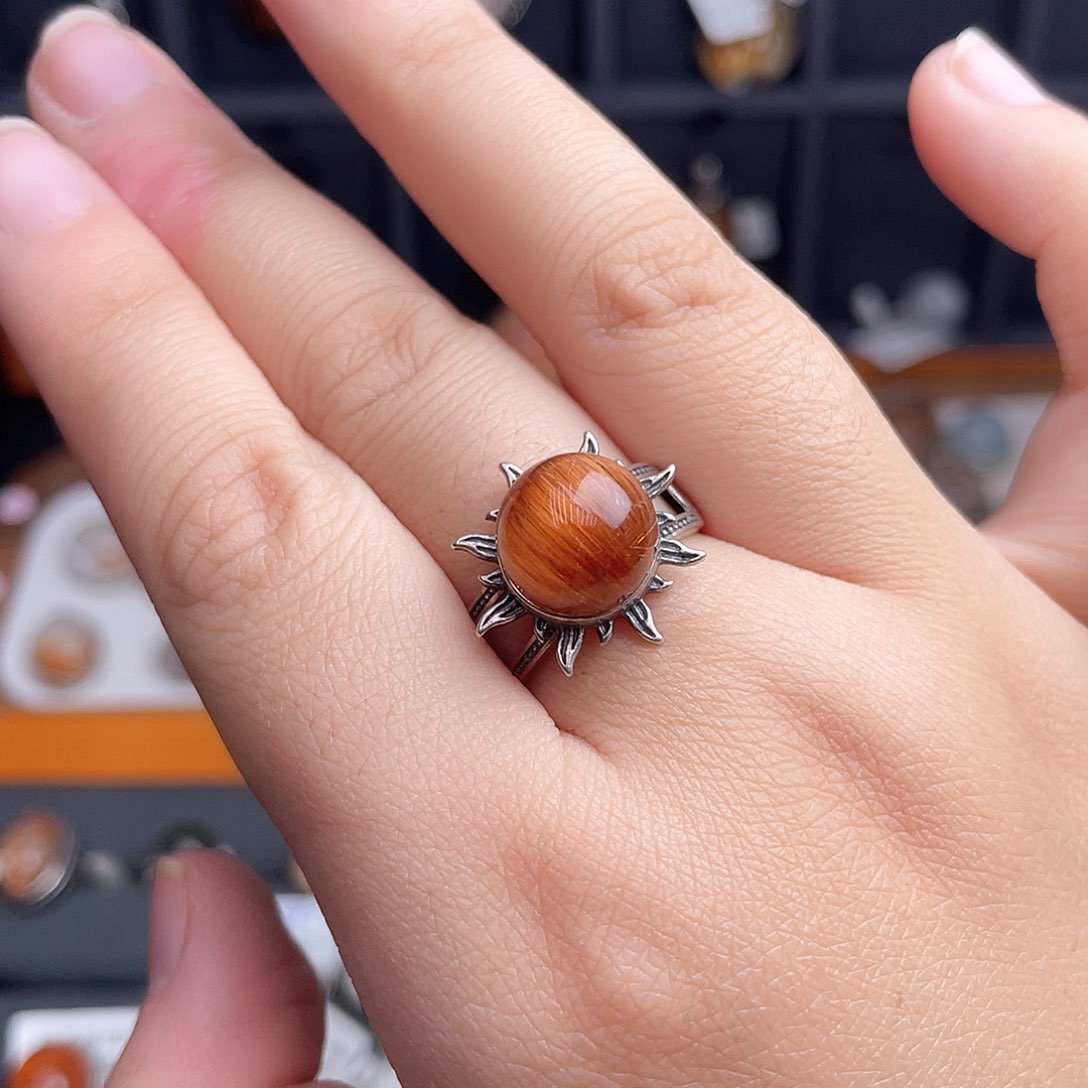 水晶戒指银S925镶嵌水****