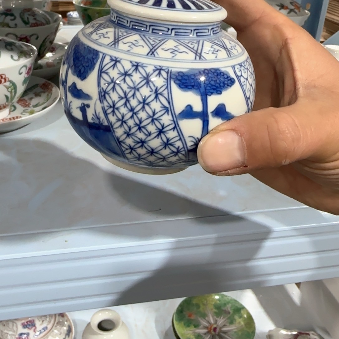 瓷片摆件手绘瓷器全部处理