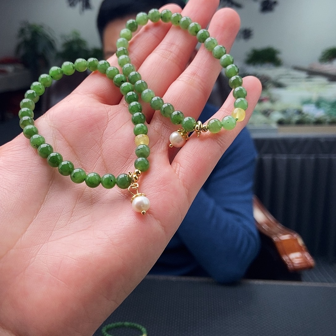 和田玉未镶嵌颈饰手串 颜色多样性发拍一发一