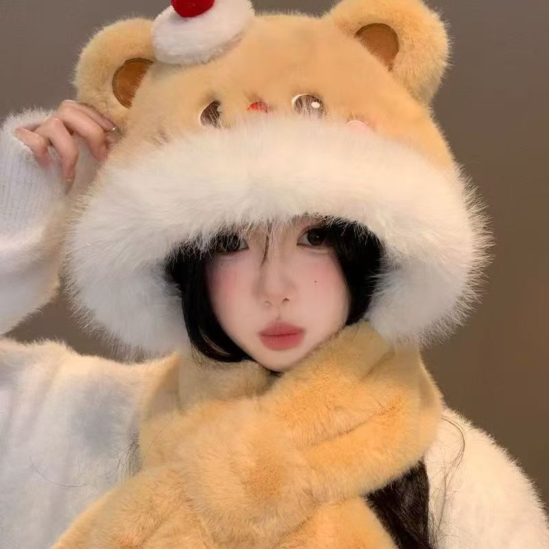 秋冬帽子防风冬天冬季加绒防寒秋冬季绒帽韩版百搭