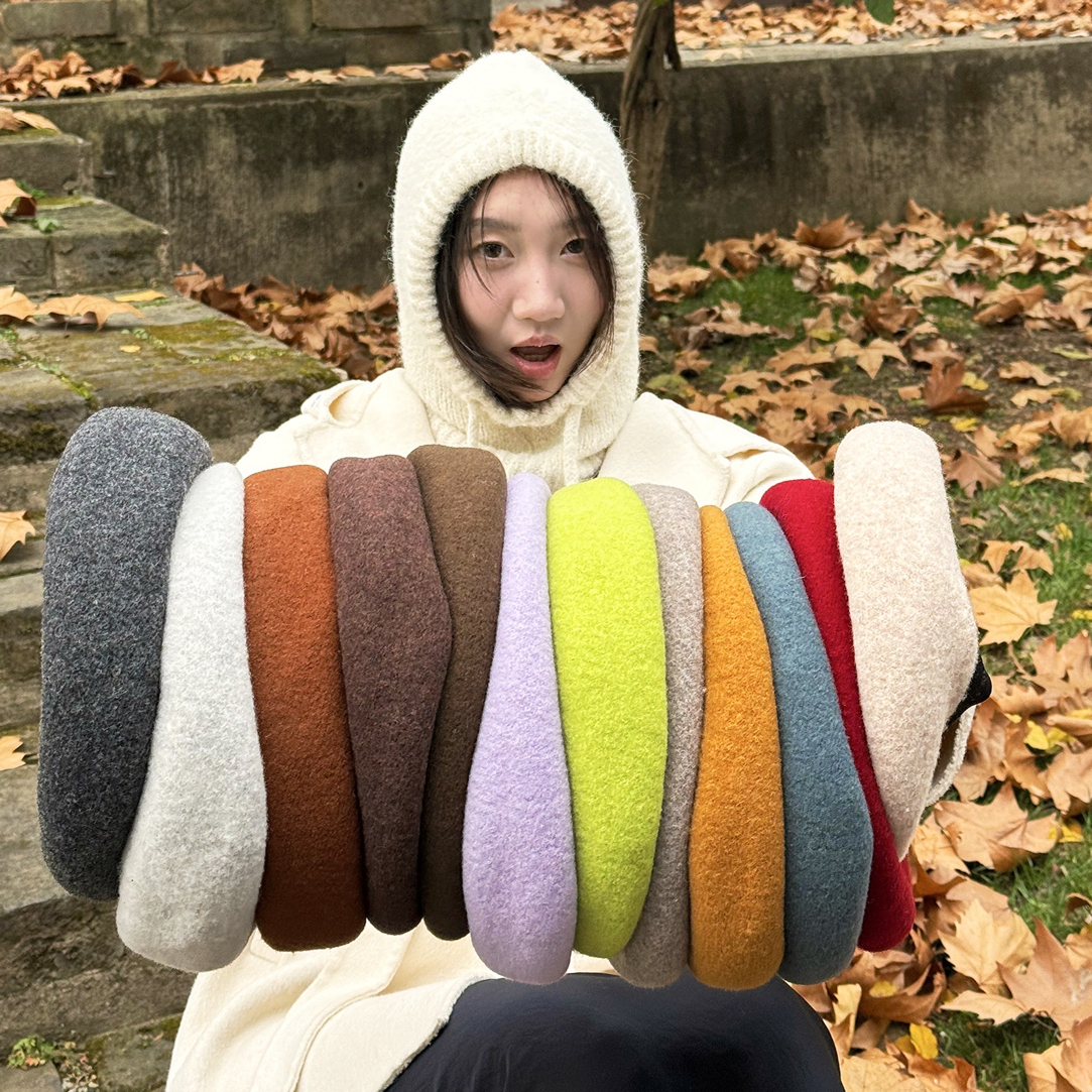 高品质/定染高端澳毛高织云朵贝雷帽画家帽大头围高级感精致百搭