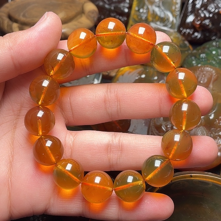 琥珀未镶嵌裸石14➕金粽47