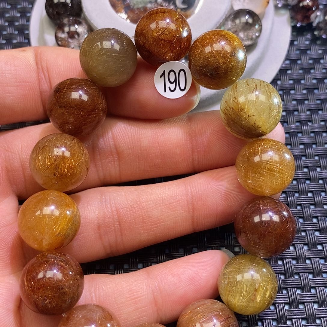 是***啊未镶嵌水晶手串水晶发金手串1.5