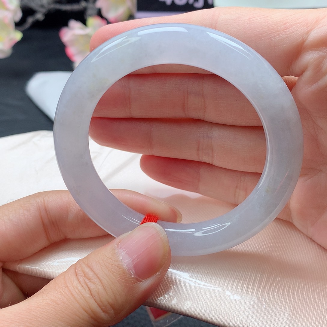 翡翠未镶嵌手镯（圆镯）手镯53.7