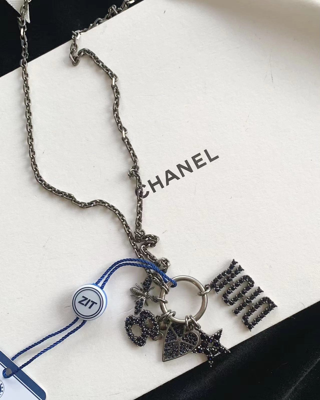 95新 DIOR/迪奥 黑钻多元素项链   13746493  nn