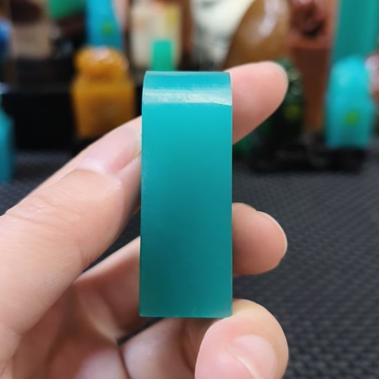 寿山石印石天空蓝素章