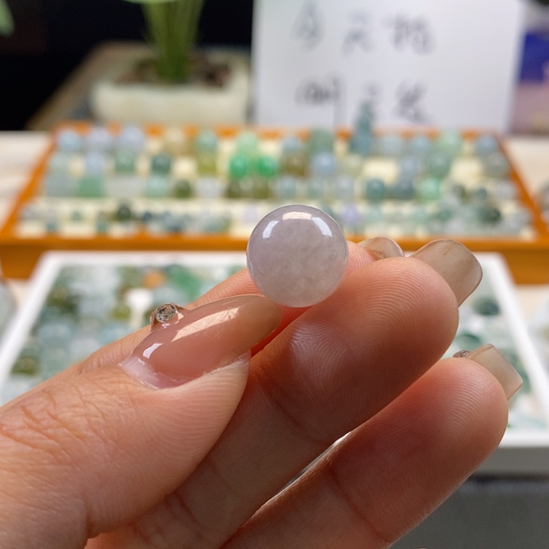 翡翠散珠天然翡翠香芋紫12.1