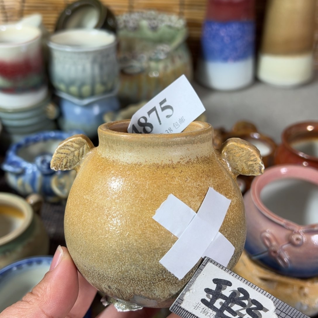 红陶瑕疵景德镇手工花盆