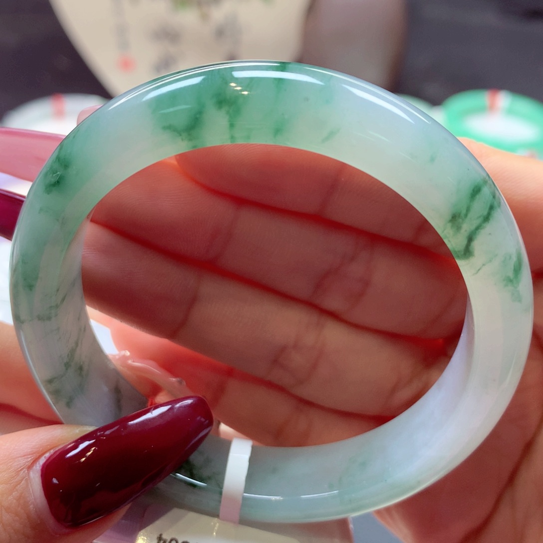 翡翠手镯未镶嵌正圈17号66