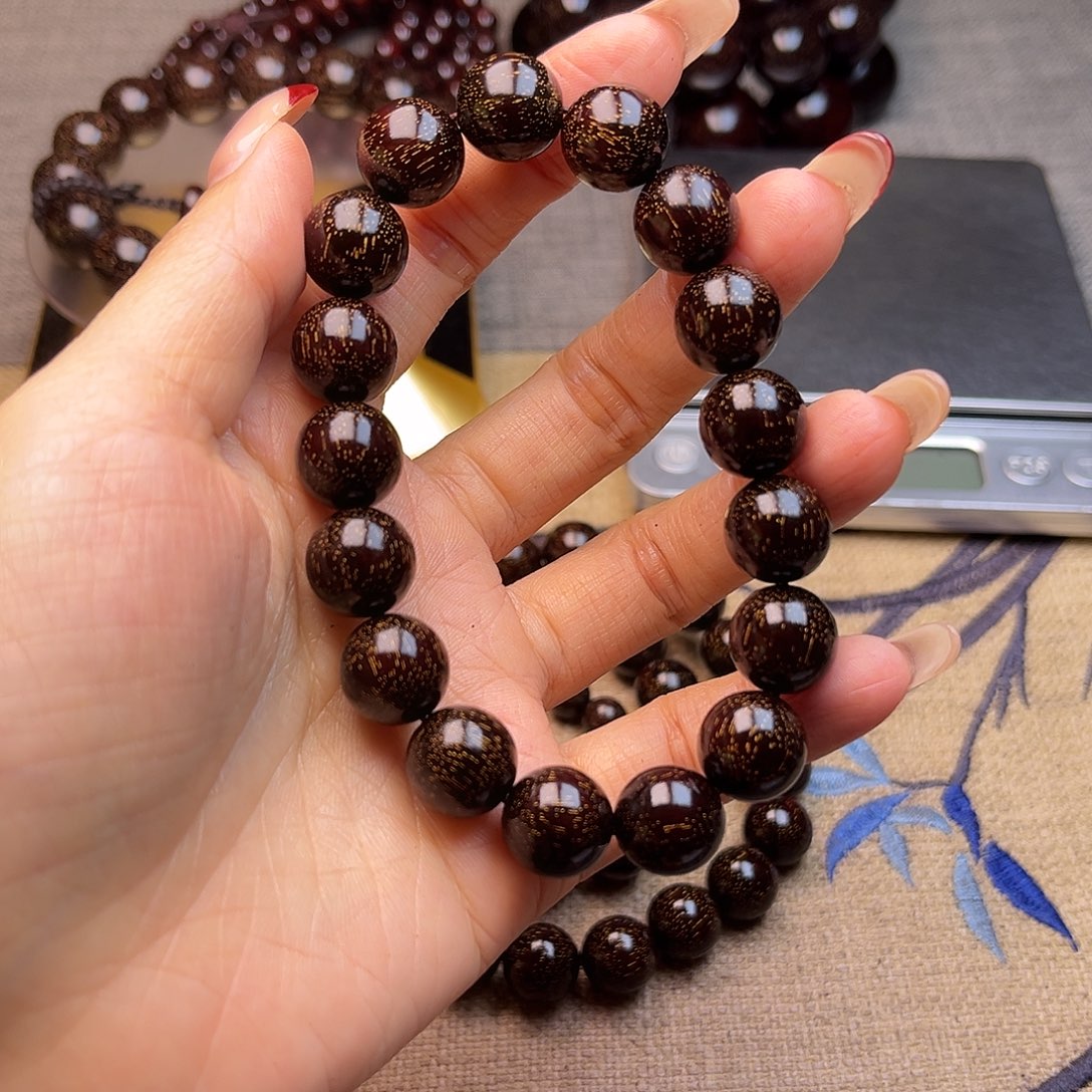 檀香紫檀（小叶紫檀）1.2单圈爆满星